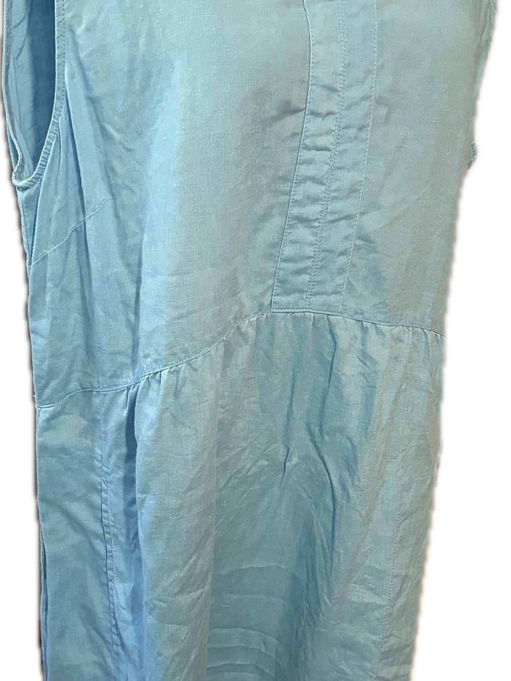 J.Jill "Love Linen" Sleeveless Notch-Neck Shift Dress